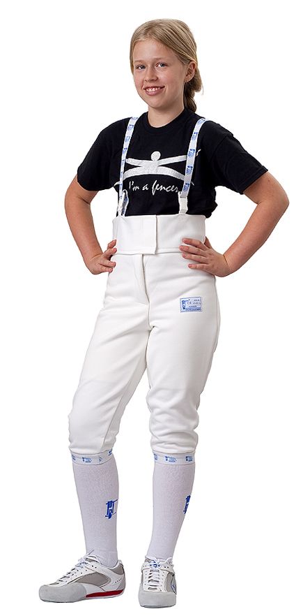 PBT Fencing Pants 350 N Elastic For Children