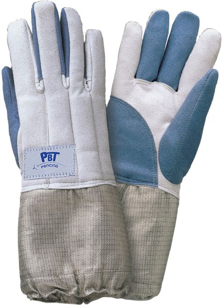 Electric sabre washable glove Blue-Grey 350N