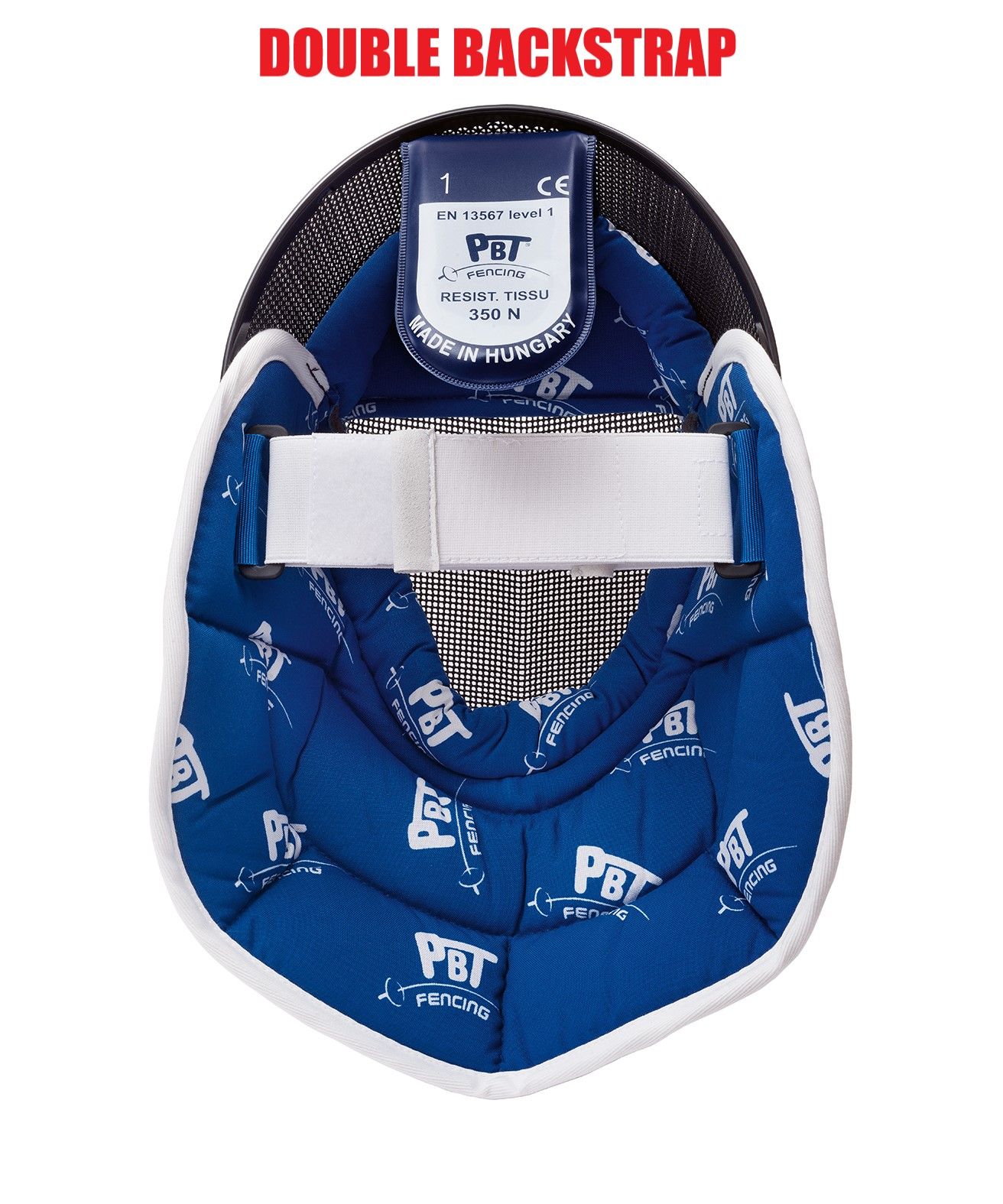 PBT Foil Mask 350 N Black With Double Backstrap Incl. Mask Cable