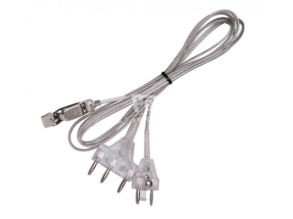 Foil/sabre body wire FIE TRANSPARENT with transparent plugs