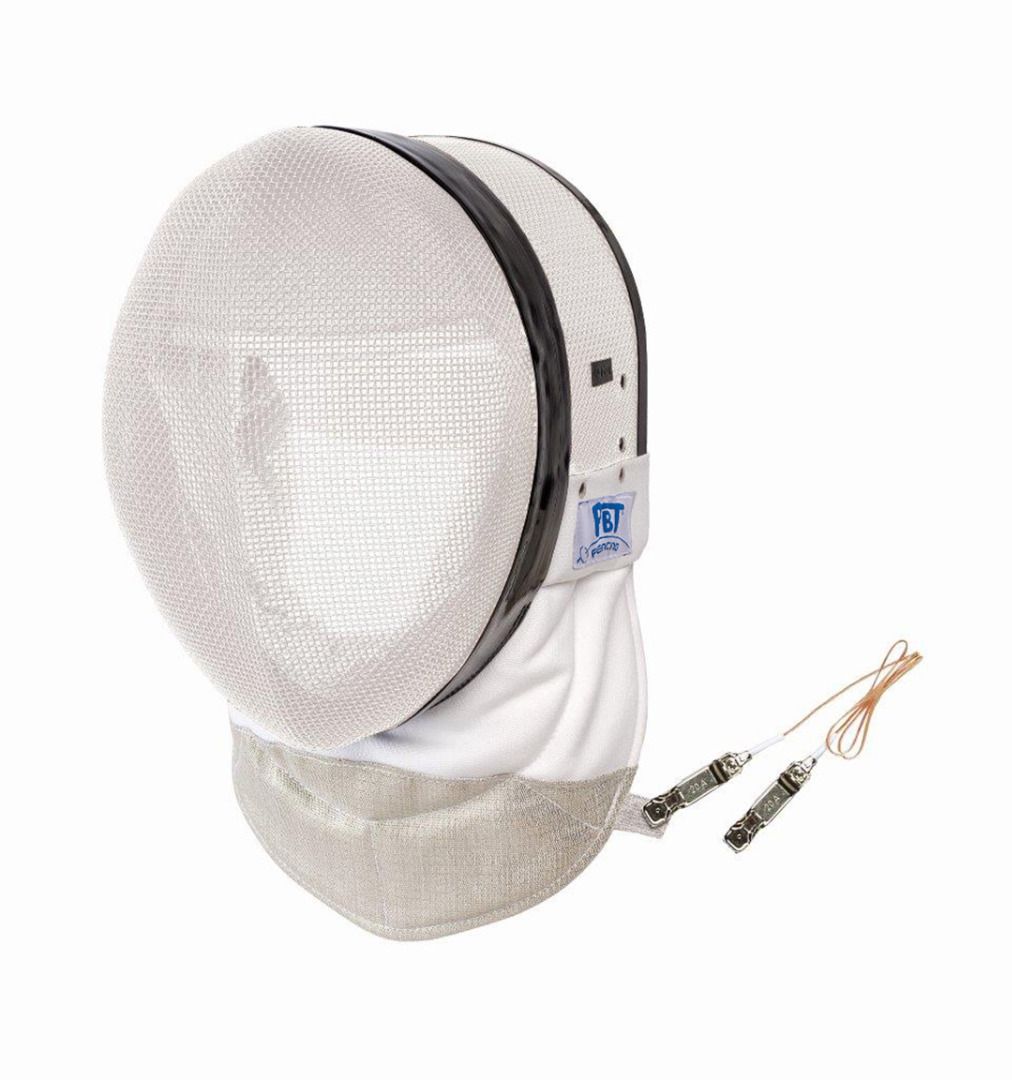Foil mask 350 N white with double backstrap incl. mask cable